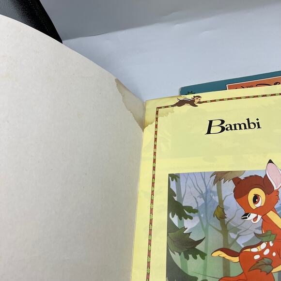 The Walt Disney Treasure Chest 1991 2 Oversized Books Jungle Book Bambi - Picture 7 of 14